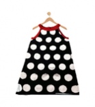 Black & white Polka Dots Sleeveless Dress