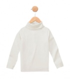 Ivory Off-White Turtleneck Top