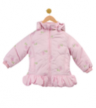Infant Girl's Daisy Embroidered Jacket