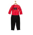 Red Polka Dot Bodysuit And Pants Set