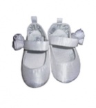 Baby Girl White Satin Shoes